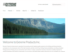 Tablet Screenshot of extremeproductsinc.com